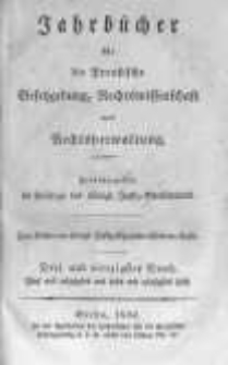 Jahrb&uuml;cher f&uuml;r die Preussische Gesetzgebung, Rechtswissenschaft und Rechtsverwaltung. 1834 Bd.43