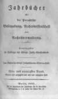 Jahrb&uuml;cher f&uuml;r die Preussische Gesetzgebung, Rechtswissenschaft und Rechtsverwaltung. 1834 Bd.44