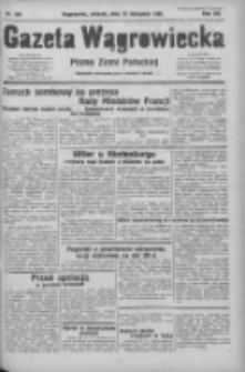 Gazeta Wągrowiecka: pismo ziemi pałuckiej 1932.11.22 R.12 Nr269