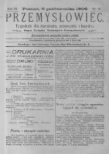 Przemysłowiec. 1906.10.06 R.3 nr40