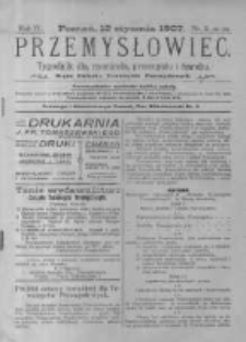 Przemysłowiec. 1907.01.12 R.4 nr2
