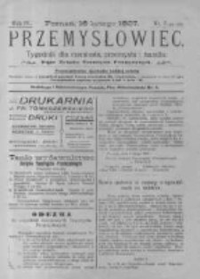 Przemysłowiec. 1907.02.16 R.4 nr7