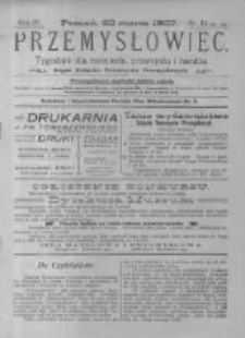 Przemysłowiec. 1907.03.23 R.4 nr12
