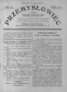 Przemysłowiec. 1907.07.06 R.4 nr27