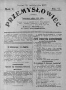 Przemysłowiec. 1907.10.12 R.5 nr41
