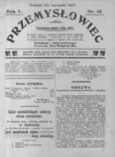 Przemysłowiec. 1907.11.30 R.5 nr48