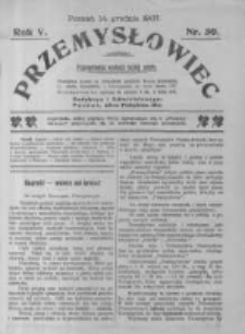Przemysłowiec. 1907.12.14 R.5 nr50