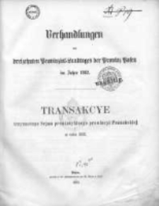 Verhandlungen des dreizehnten Provinzial-Landtages der Provinz Posen im Jahre 1862;Transakcye Trzynastego Sejmu Prowincyalnego Prowincyi Poznański&eacute;j