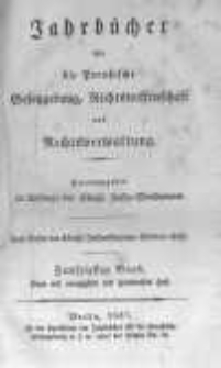 Jahrb&uuml;cher f&uuml;r die Preussische Gesetzgebung, Rechtswissenschaft und Rechtsverwaltung. 1837 Bd.50