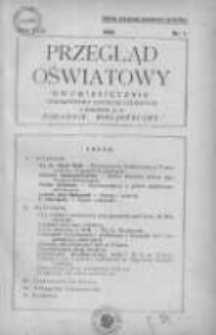 Przegląd Oświatowy: dwumiesięcznik Towarzystwa Czytelni Ludowych z dodatkiem p.n. Poradnik Bibljoteczny 1934 R.28 Nr1