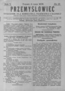 Przemysłowiec. 1908.05.02 R.5 nr18