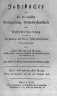Jahrb&uuml;cher f&uuml;r die Preussische Gesetzgebung, Rechtswissenschaft und Rechtsverwaltung. 1824 Bd.24