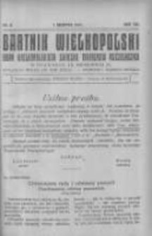 Bartnik Wielkopolski: organ Wielkopolskiego Związku Towarzystw Pszczelniczych 1931.08.01 R.12 Nr8