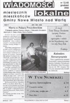 Wiadomości Lokalne 2002 R.4 Nr12(45)