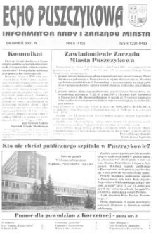 Echo Puszczykowa 2001 Nr8(115)