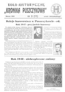 Koło Historyczne "Kronika Puszczykowa" 2005 Nr3(11)