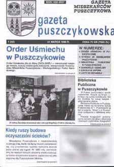 Gazeta Puszczykowska 1996.03.21 Nr1(52)