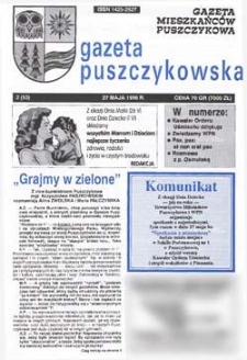 Gazeta Puszczykowska 1996.05.27 Nr2(53)