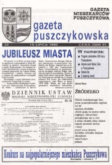 Gazeta Puszczykowska 1992 Nr32