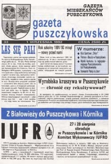 Gazeta Puszczykowska 1992 Nr33