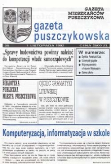 Gazeta Puszczykowska 1992 Nr35