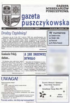 Gazeta Puszczykowska 1992 Nr36