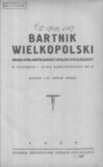 Bartnik Wielkopolski: organ Wielkopolskiego Związku Pszczelarzy 1936 styczeń R.17 Nr1