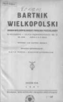 Bartnik Wielkopolski: organ Wielkopolskiego Związku Pszczelarzy 1937 styczeń R.18 Nr1