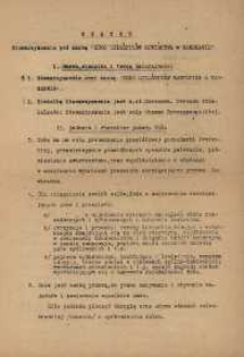 Statut Stowarzyszenia pod nazwą "Koło Miłośnik&oacute;w Łowiectwa w Warszawie"