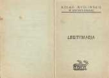 K&oacute;łko Myśliwskie w Krynicy Zdroju. Legitymacja. Kmietowicz Zbigniew