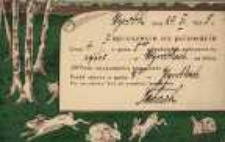 Zaproszenie na polowanie w Wyrobkach