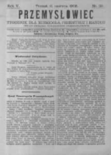 Przemysłowiec. 1908.06.06 R.5 nr23