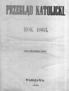Przegląd Katolicki. 1863.01.08 R.1 nr1