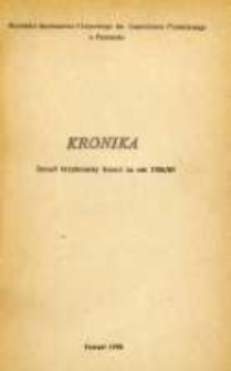 Kronika. Akademia Wychowania Fizycznego w Poznaniu Z.33 1988/89