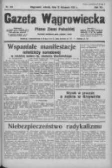 Gazeta Wągrowiecka: pismo ziemi pałuckiej 1935.11.12 R.15 Nr261