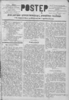 Postęp: pismo poświęcone sprawom rzemieślniczym i handlowym, wiadomościom politycznym i współczesnym 1890.04.10 R.1 Nr29