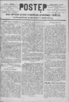 Postęp: pismo poświęcone sprawom rzemieślniczym i handlowym, wiadomościom politycznym i wsp&oacute;łczesnym 1890.05.01 R.1 Nr35