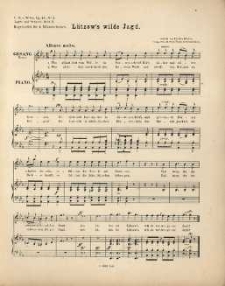 Op. 42, Leyer und Schwert, Heft II, No 2, Lützow's wilde Jagd
