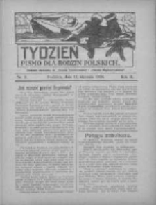 Tydzień: pismo dla rodzin polskich: dodatek niedzielny do "Gazety Szamotulskiej" i "Gazety Międzychodzkiej" 1926.01.17 R.2 Nr3
