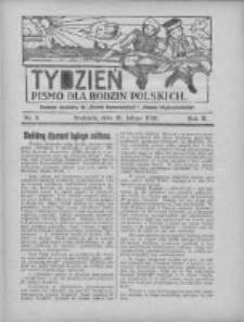 Tydzień: pismo dla rodzin polskich: dodatek niedzielny do "Gazety Szamotulskiej" i "Gazety Międzychodzkiej" 1926.02.21 R.2 Nr8