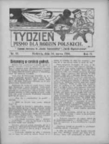 Tydzień: pismo dla rodzin polskich: dodatek niedzielny do "Gazety Szamotulskiej" i "Gazety Międzychodzkiej" 1926.03.14 R.2 Nr11
