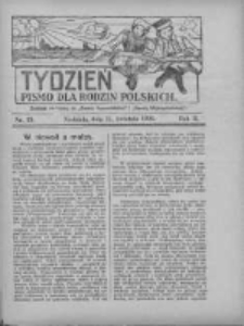 Tydzień: pismo dla rodzin polskich: dodatek niedzielny do "Gazety Szamotulskiej" i "Gazety Międzychodzkiej" 1926.04.11 R.2 Nr15