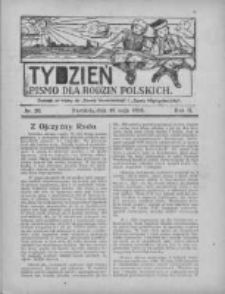 Tydzień: pismo dla rodzin polskich: dodatek niedzielny do "Gazety Szamotulskiej" i "Gazety Międzychodzkiej" 1926.05.16 R.2 Nr20