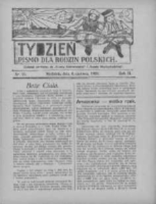 Tydzień: pismo dla rodzin polskich: dodatek niedzielny do "Gazety Szamotulskiej" i "Gazety Międzychodzkiej" 1926.06.06 R.2 Nr23