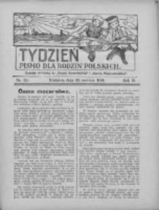 Tydzień: pismo dla rodzin polskich: dodatek niedzielny do "Gazety Szamotulskiej" i "Gazety Międzychodzkiej" 1926.06.20 R.2 Nr25