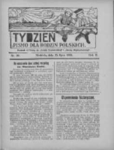 Tydzień: pismo dla rodzin polskich: dodatek niedzielny do "Gazety Szamotulskiej" i "Gazety Międzychodzkiej" 1926.07.25 R.2 Nr30