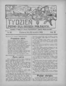 Tydzień: pismo dla rodzin polskich: dodatek niedzielny do "Gazety Szamotulskiej" i "Gazety Międzychodzkiej" 1926.09.12 R.2 Nr37