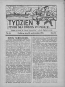 Tydzień: pismo dla rodzin polskich: dodatek niedzielny do "Gazety Szamotulskiej" i "Gazety Międzychodzkiej" 1926.10.31 R.2 Nr44