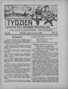 Tydzień: pismo dla rodzin polskich: dodatek niedzielny do "Gazety Szamotulskiej" i "Gazety Międzychodzkiej" 1926.12.05 R.2 Nr49