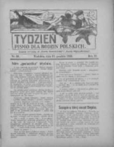 Tydzień: pismo dla rodzin polskich: dodatek niedzielny do "Gazety Szamotulskiej" i "Gazety Międzychodzkiej" 1926.12.12 R.2 Nr50